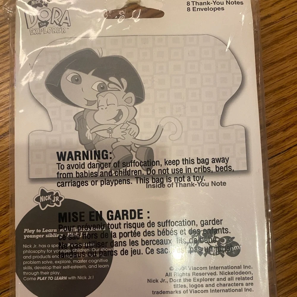 Dora the Explorer party invitations with thank you postcards and cards
